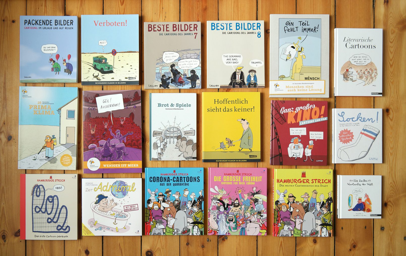 Sammelbände mit meinen Cartoons